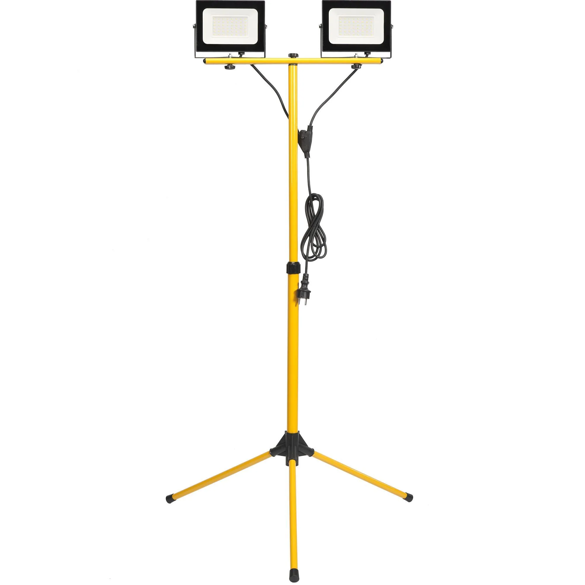 Прожектор светодиодный СДО 06-2x50Ш штатив 6500К IP65 черный IEK - Фото 5