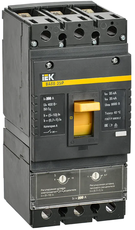Выключатель автоматический ВА88-35Р 3Р 200А 35кА IEK