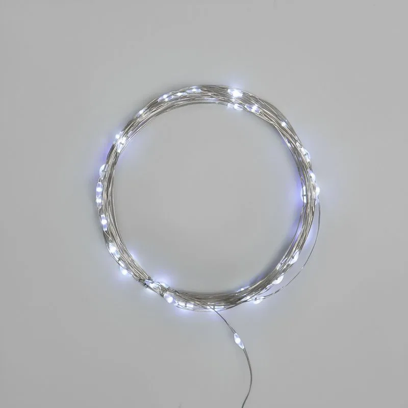 Гирлянда светодиодная Роса 5 м, 50LED, БЕЛЫЙ, IP20, USB NEON-NIGHT 315-965