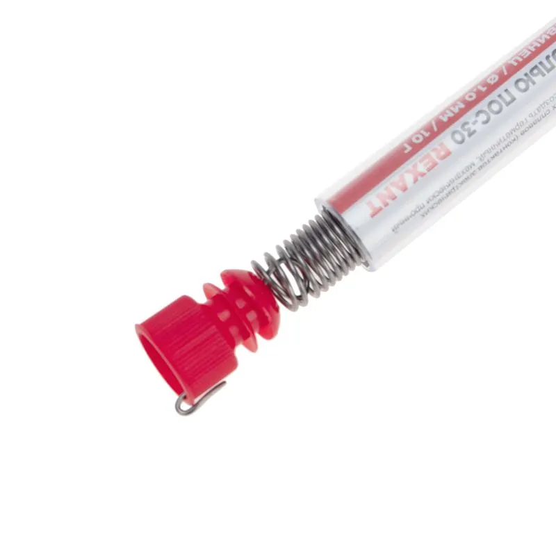 Припой с канифолью ПОС-30, 10г, Ø1мм, (олово 30%, свинец 70%), колба REXANT - Фото 4