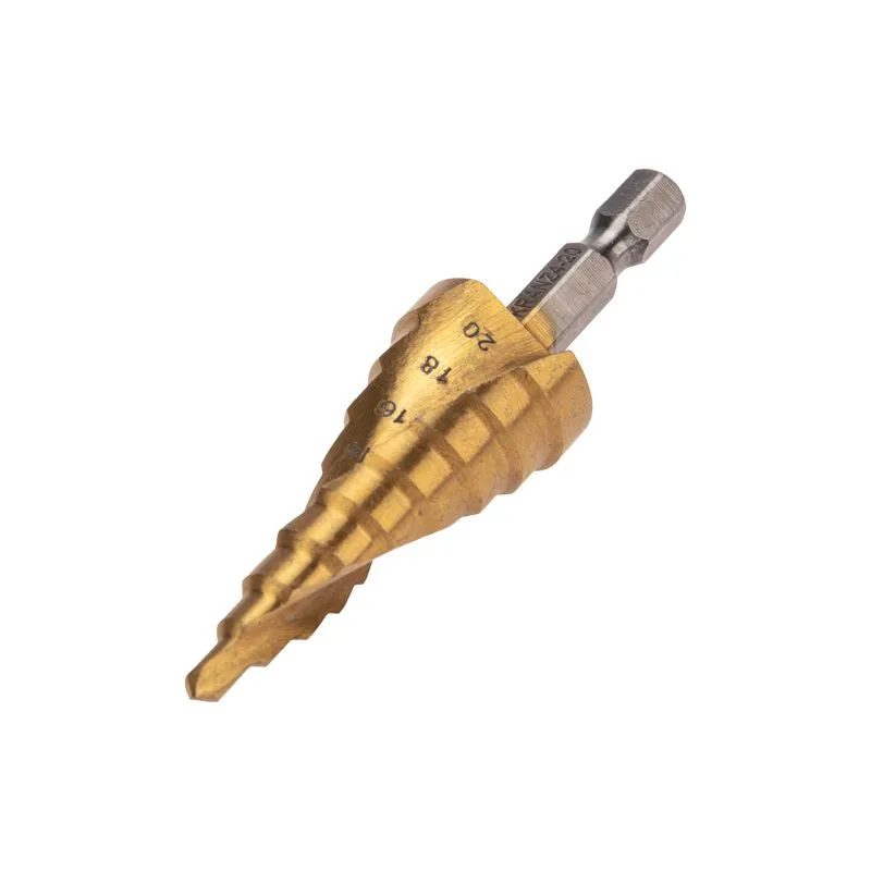 Сверло по металлу ступенчатое ТИТАН 4,0-20,0мм, 76мм, 65 HRC, Р6М5 TiN KRANZ - Фото 2