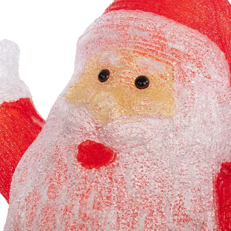 Акриловая светодиодная фигура Приветствующий Санта Клаус 76х47х120 см, IP65, понижающий трансформатор в комплекте NEON-NIGHT - Фото 5