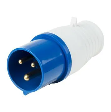 Вилка переносная 013 2Р+РЕ, 16А, 250В IP44