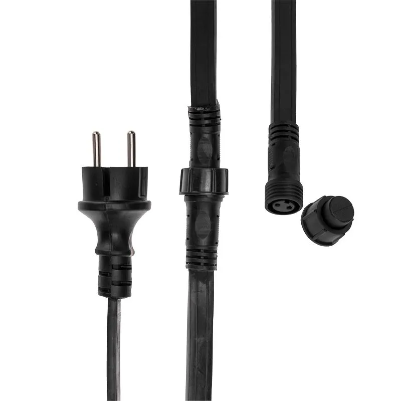 Набор Белт-Лайт 10 м, черный каучук, 30 ламп, цвет Теплый белый, IP65, соединяется - Фото 3