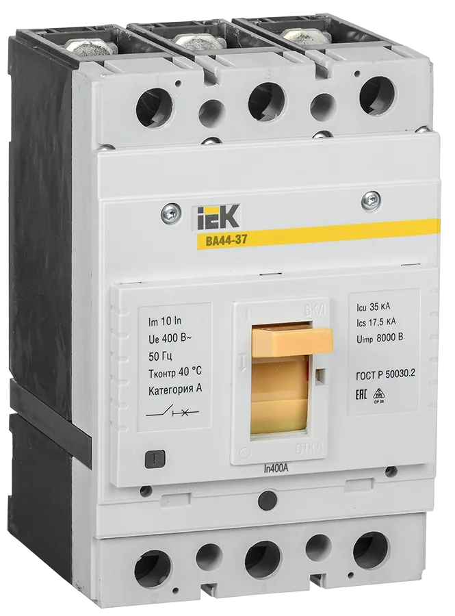 Выключатель автоматический ВА44-37 3Р 400А 35кА IEK SVA4410-3-0400-35