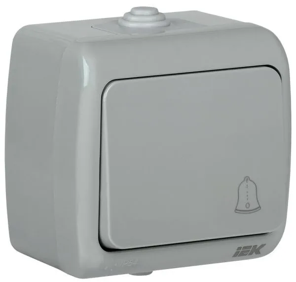 AQUATIC Выключатель кнопочный для открытой установки 10А IP54 ВС-20-1-3-А IEK EVA14-K03-10-54
