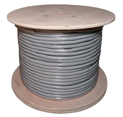 Кабель витая пара U/UTP, CAT 5, PVC, 100PR, 24AWG, INDOOR, SOLID, серый, 305м, REXANT - Фото 2