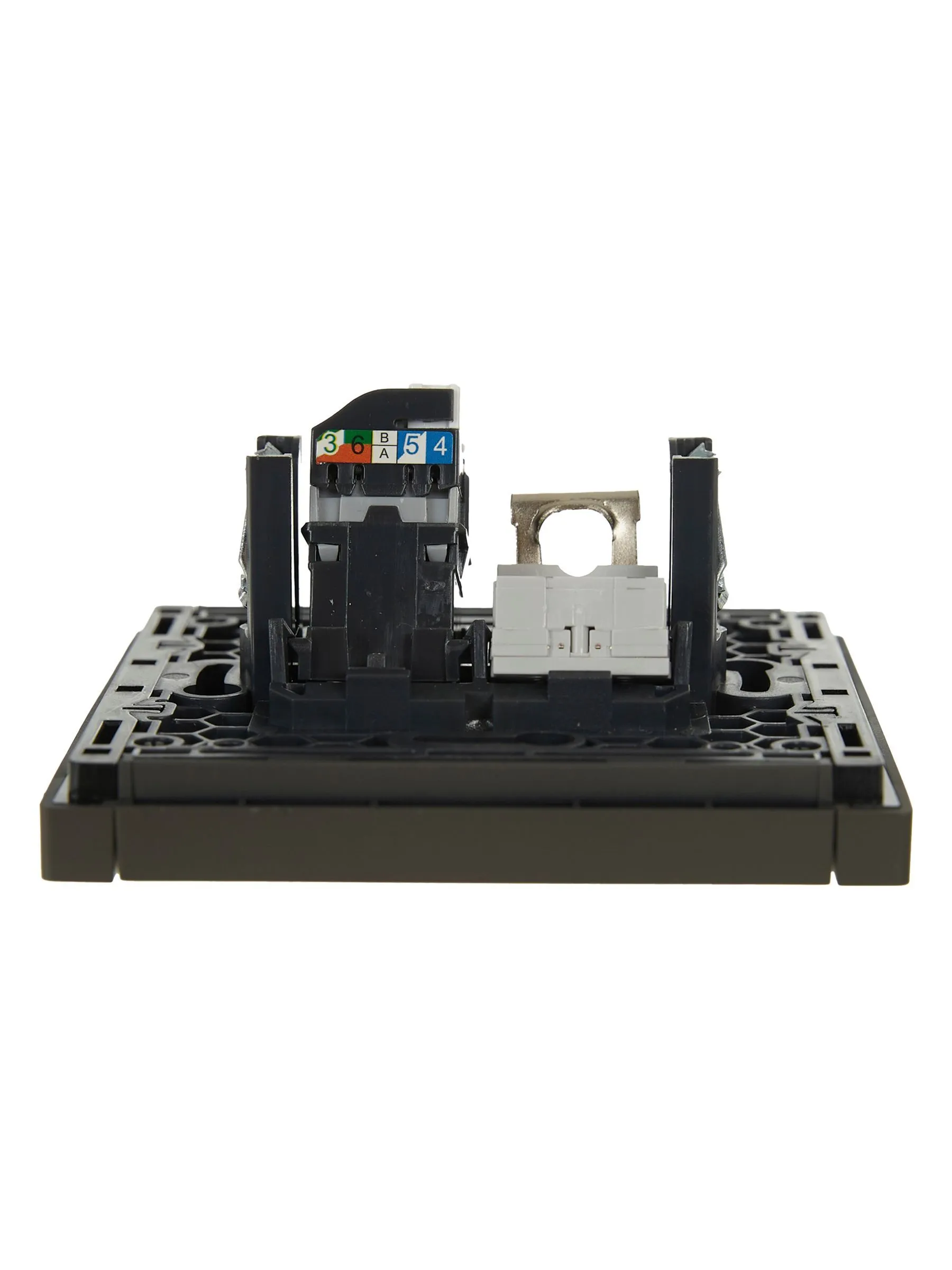 FORTE&PIANO Розетка двойная RJ11+RJ45 кат.5E FP335 серый IEK - Фото 3