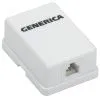 Розетка информационная настенная RJ12 кат.3 UTP 1 порт GENERICA CS2-3C03U-12-G