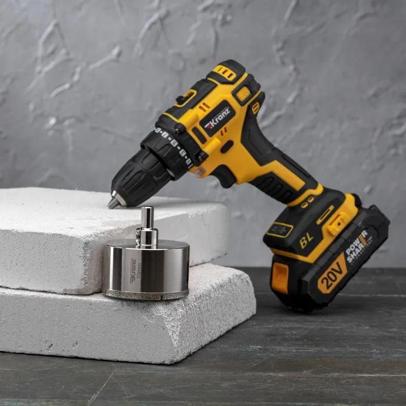 Коронка алмазная 70мм по керамограниту с центровочным сверлом KRANZ - Фото 2