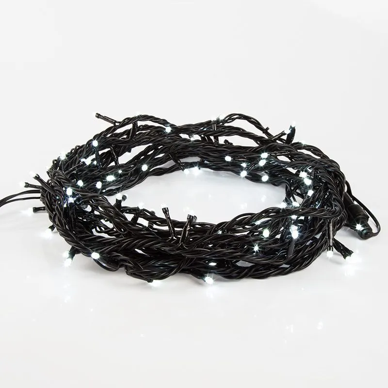 Гирлянда Нить управляемая 10м 100 LED СИНИЙ черный ПВХ IP65 свечение с динамикой 230В контроллер в комплекте NEON-NIGHT - Фото 5