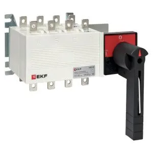 Рубильник-переключатель 100A 4P c рукояткой управления для прямой установки PowerSwitch EKF pscs-100-4