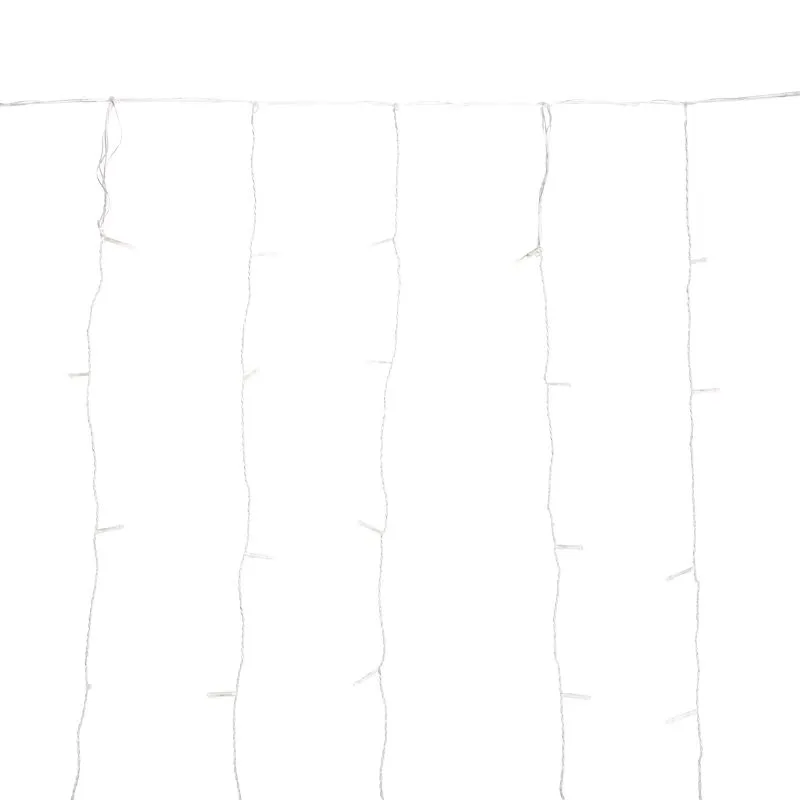 Гирлянда Дождь светодиодный 2х3м, эффект мерцания, прозрачный провод, IP44, 230В, диоды БЕЛЫЕ, 300LED NEON-NIGHT - Фото 2