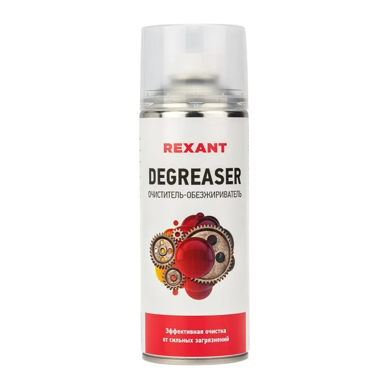 Очиститель обезжириватель DEGREASER, 520мл (400мл), аэрозоль REXANT 85-0006