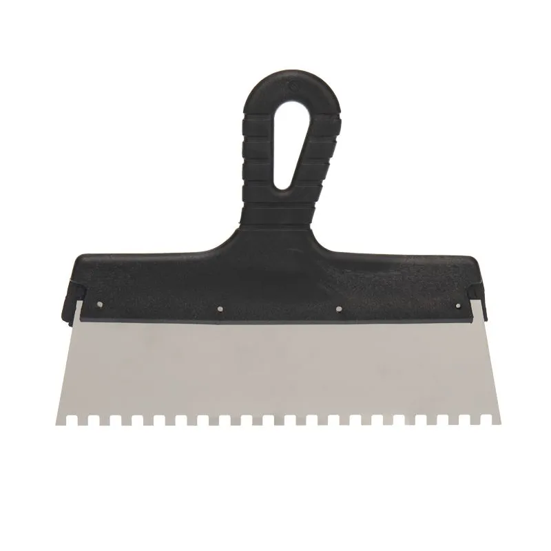 Шпатель фасадный REXANT 250 мм зуб 6х6 нержавеющая сталь, пластмассовая ручка 89-0223