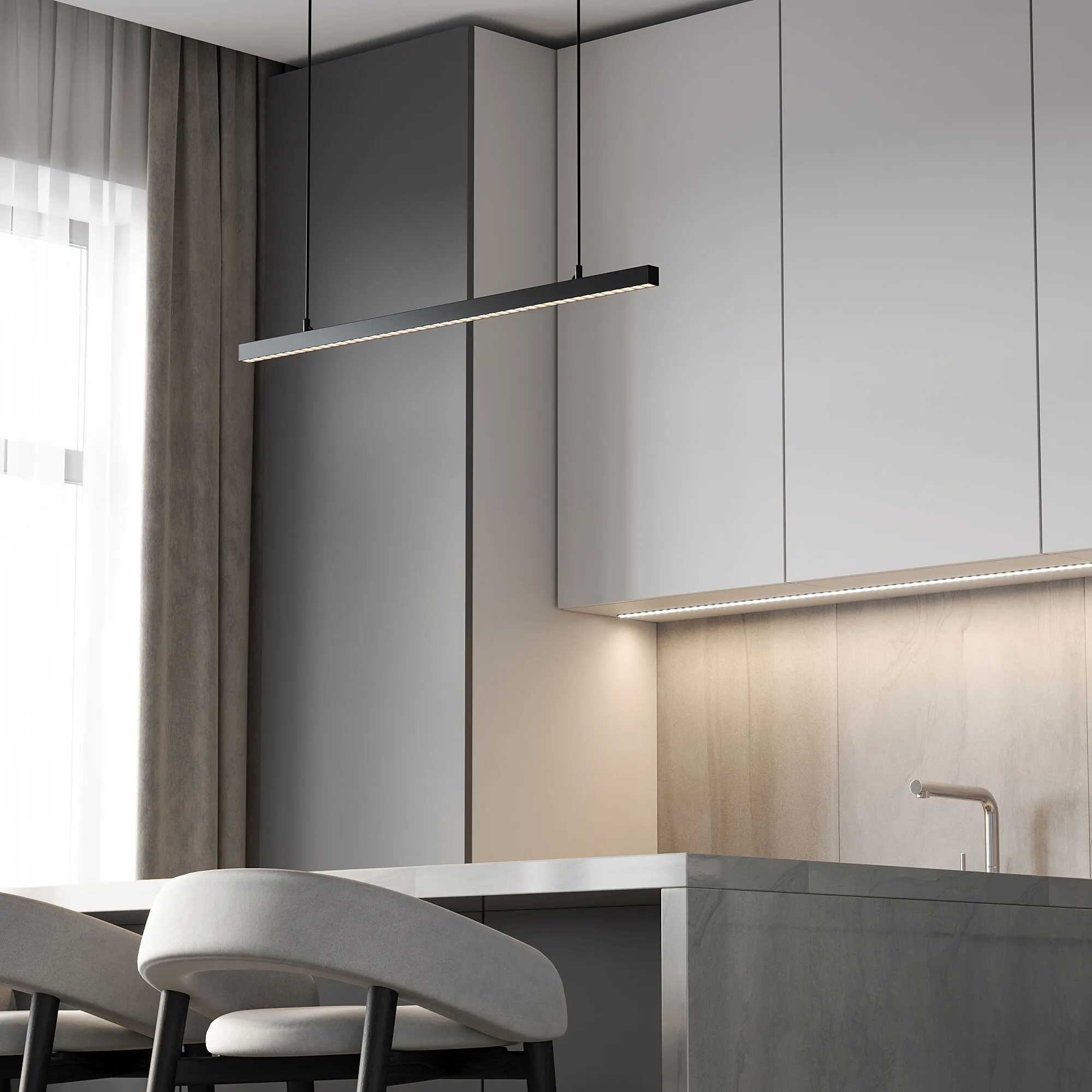 Slim Magnetic Трековый светильник 36W 4000K Vilo (чёрный) 85107/01 Elektrostandard - Фото 4