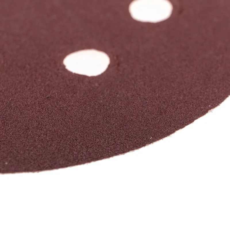 Диск абразивный на ворсовой основе, на липучке, перфорированный, P180, 125мм, 10 шт. KRANZ - Фото 4