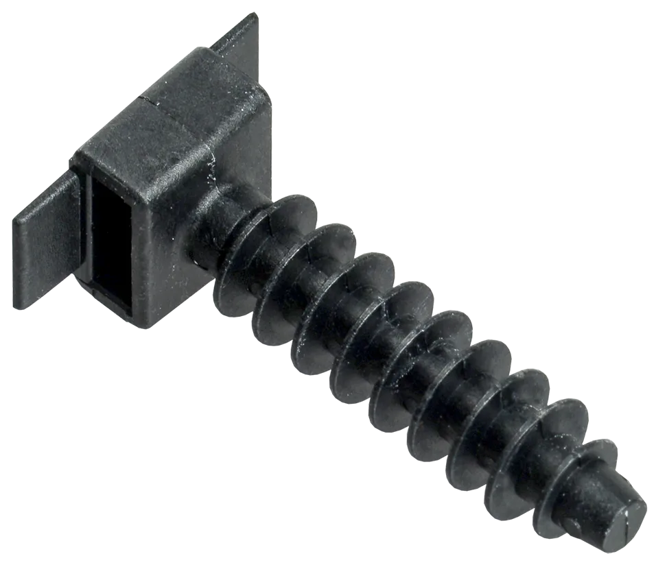 База дюбельная БД 30х10мм под хомут черная(100шт) IEK