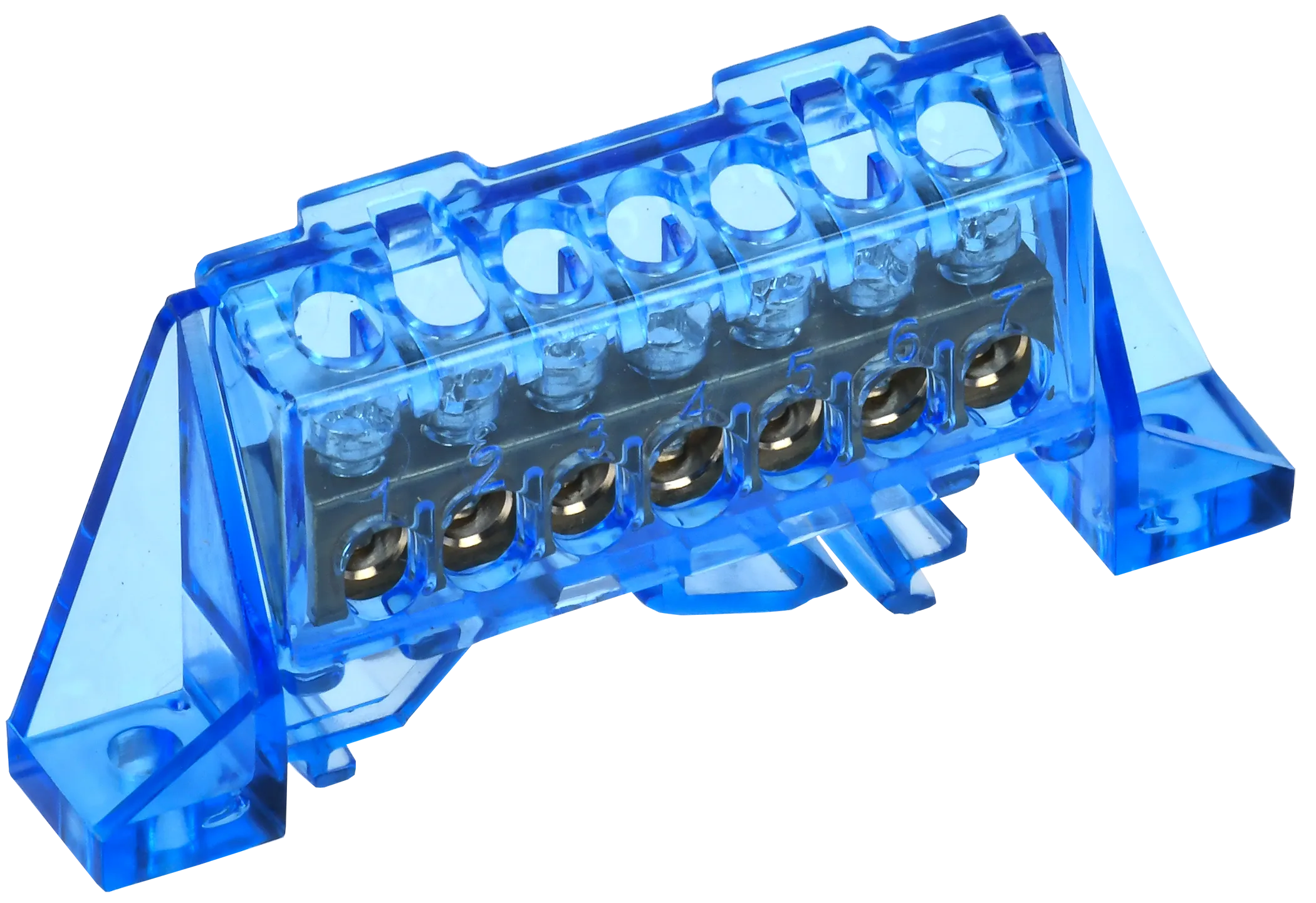 TEKFOR Шина N "ноль" в комбинированном DIN-изоляторе "Стойка" 6х9-7-С IEK