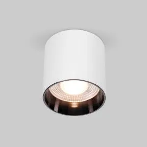 Светильник потолочный светодиодный 10W 4200K белый/чёрный жемчуг 25034/LED Elektrostandard a062929