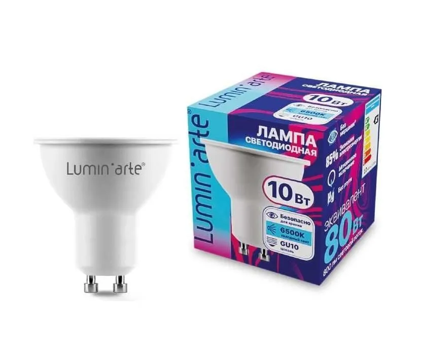 Светодиодная лампа Luminarte LSTD-PAR16-10W6KGU10 10Вт 6500K GU10