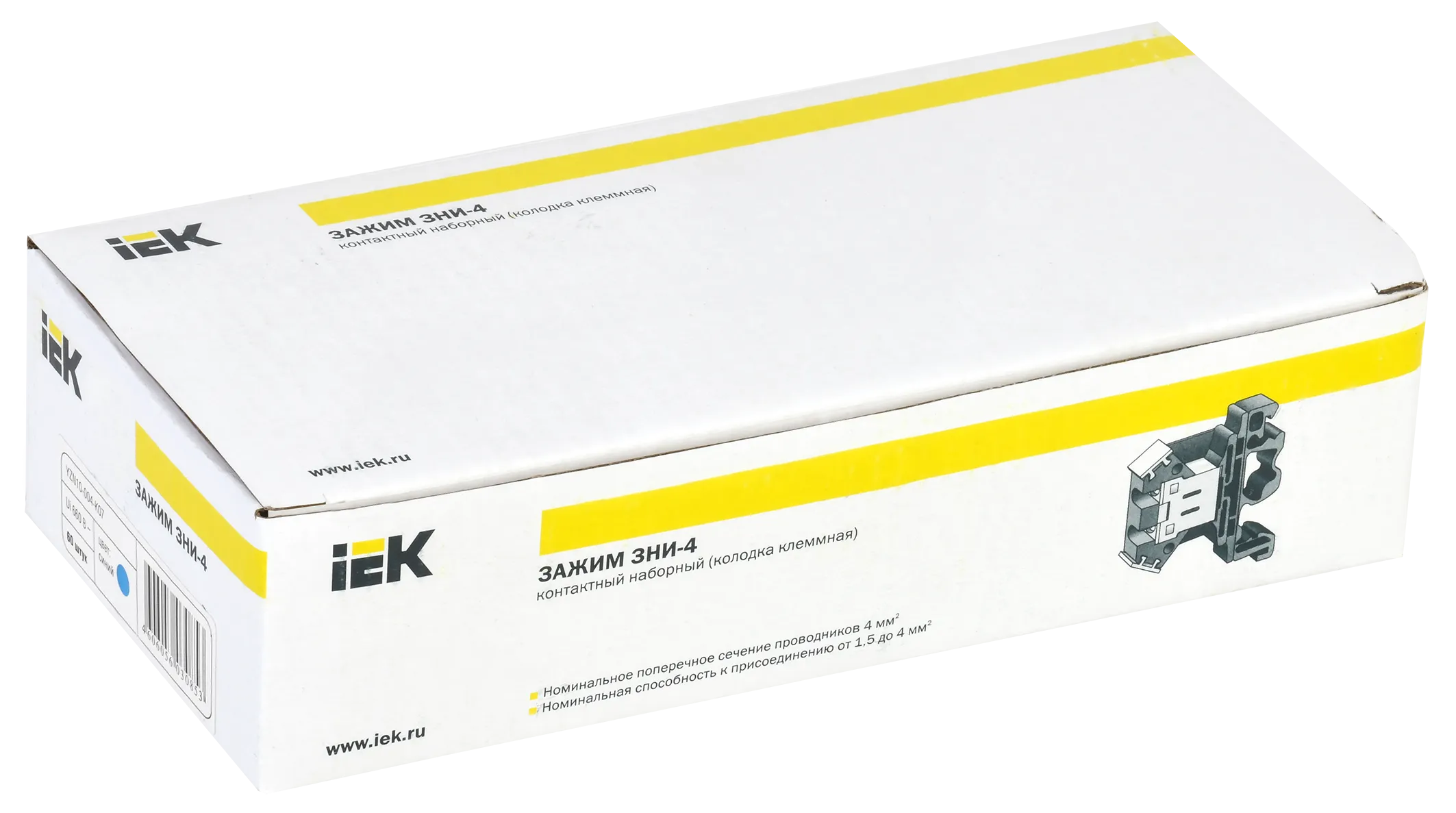 Зажим наборный ЗНИ-4мм2 (JXB35А) синий IEK - Фото 2