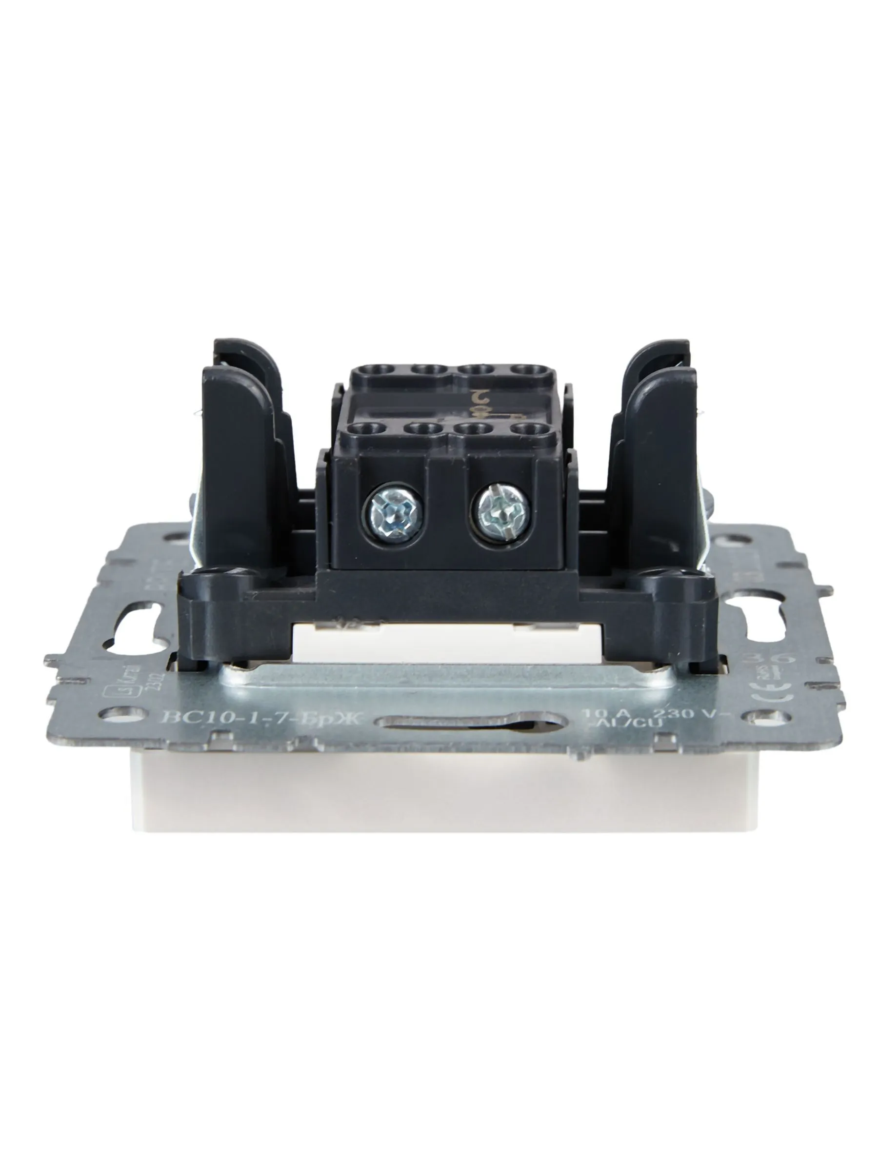 BRITE Выключатель 1-клавишный проходной с индикацией 10А ВС10-1-7-БрЖ жемчуг IEK - Фото 7