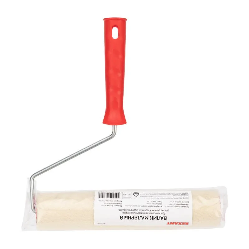 Валик велюр, ворс 5 мм, ширина ролика 240 мм, Ø 42 мм, бюгель 6 мм REXANT - Фото 4