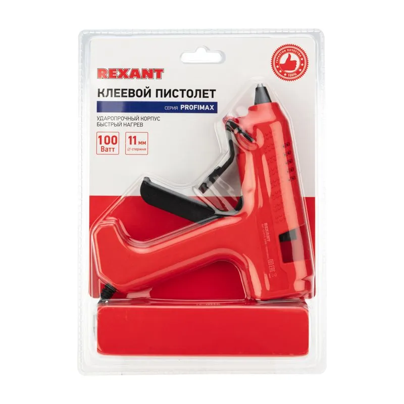 Пистолет клеевой, 100Вт, Ø11мм, ProfiMax, блистер REXANT - Фото 5