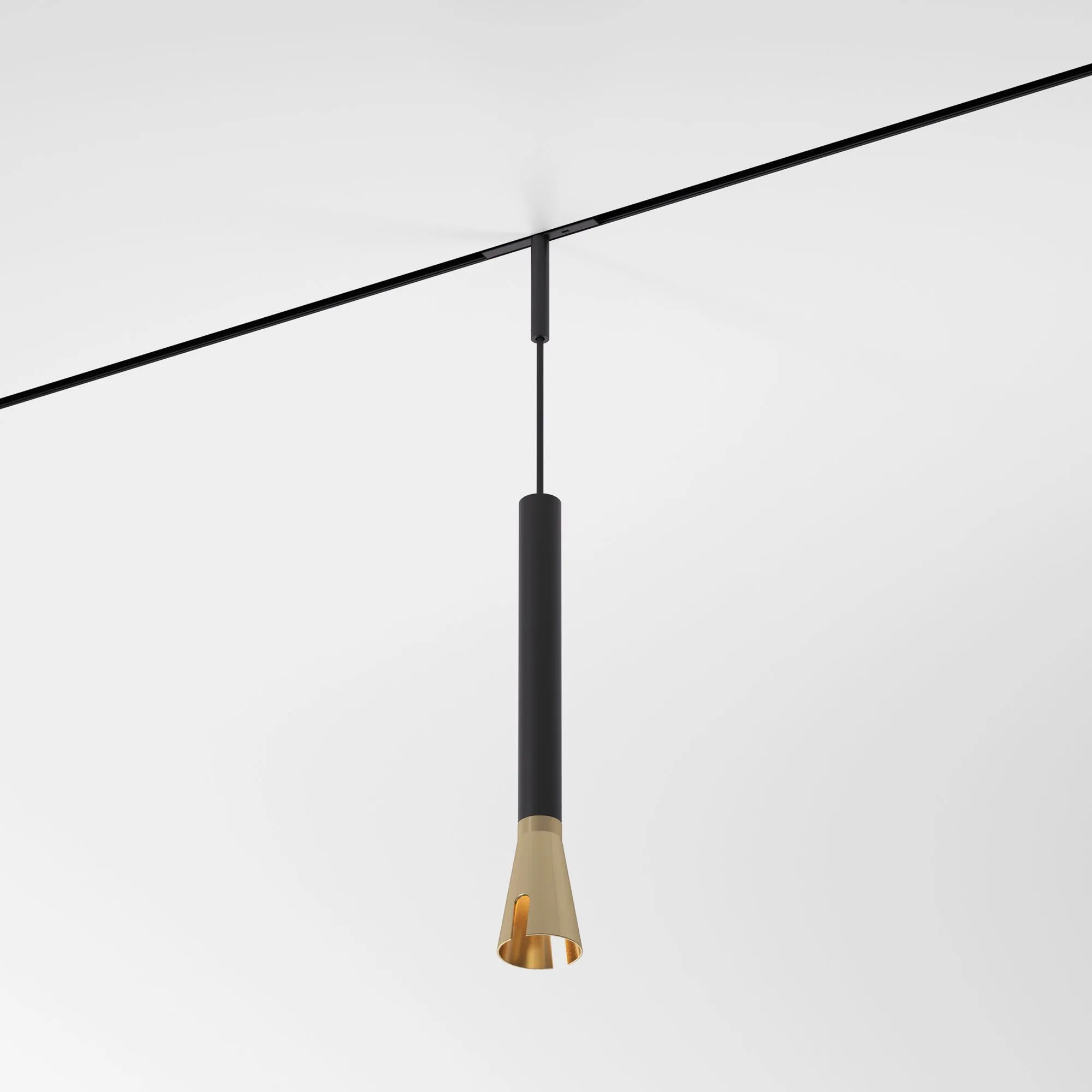 Mini Magnetic Трековый светильник 3W 3000K (черный/латунь) 85165/01 