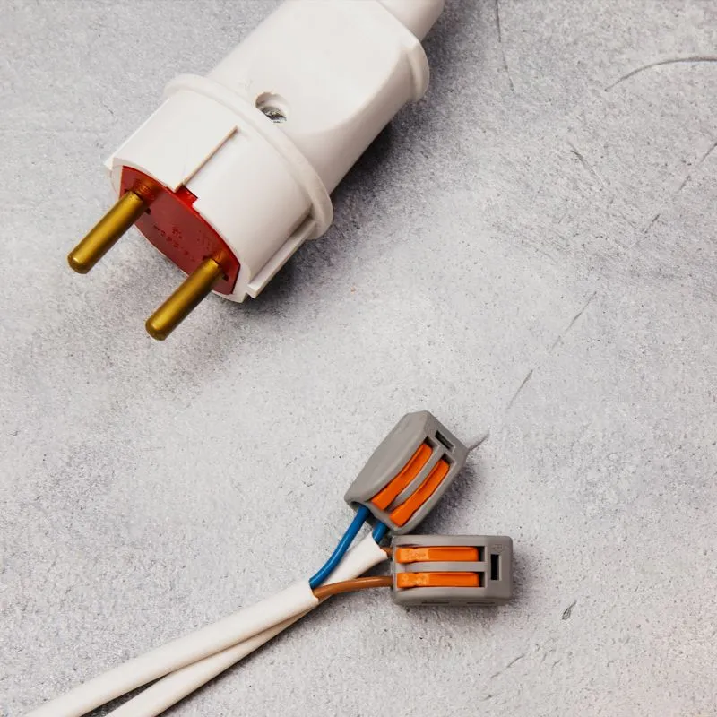 Универсальная клемма СМК 222-412, 2-проводная серая 0,08-2,5/4 мм² (20 шт./уп.) REXANT - Фото 2