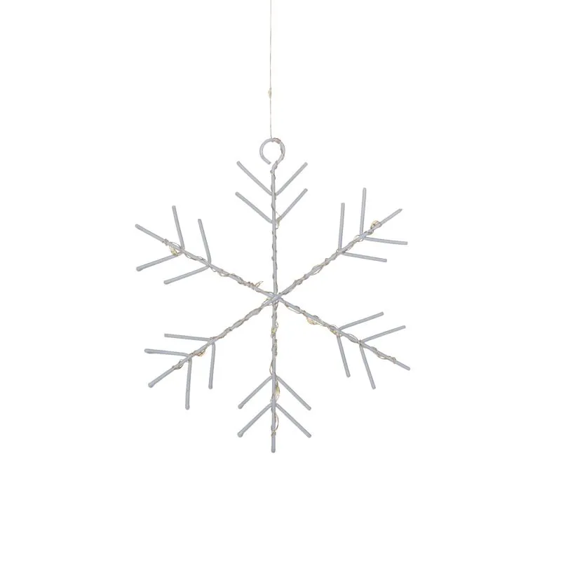 Гирлянда Светодиодный занавес из росы с фигурами Снежинок БЕЛЫЙ IP20 USB + пульт управления NEON-NIGHT - Фото 4