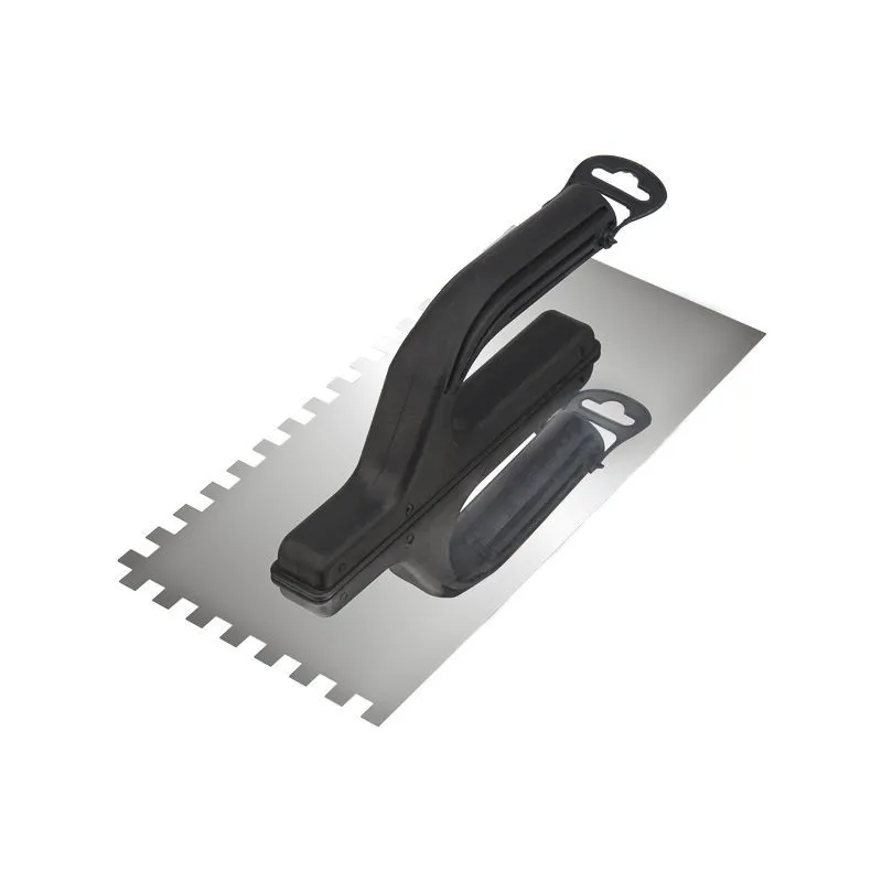 Гладилка нержавеющая 130х270 мм, зуб 8х8 мм, пластиковая ручка REXANT 89-0254