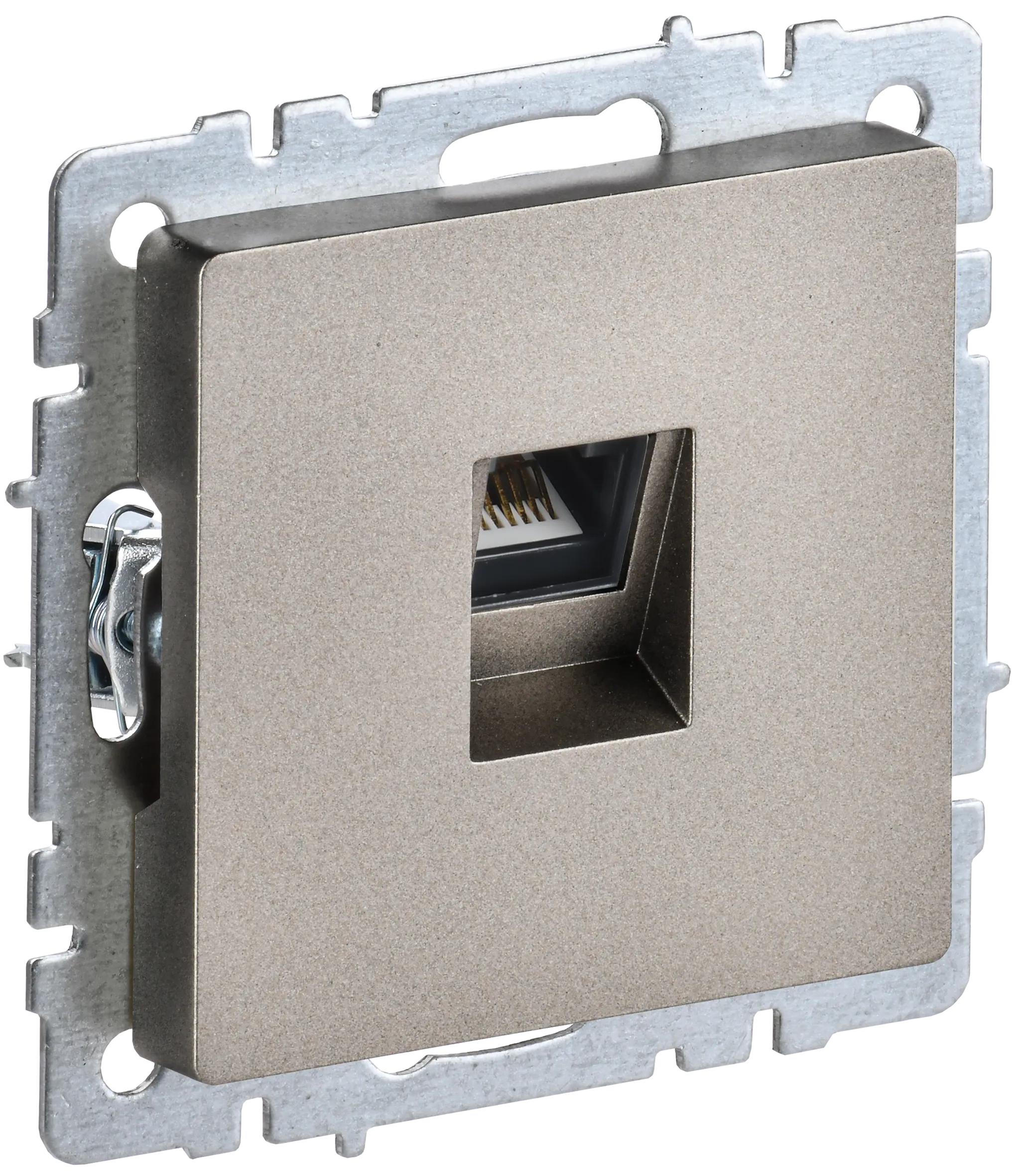 BRITE Розетка компьютерная RJ45 кат.6 РК11-БрШ шампань IEK