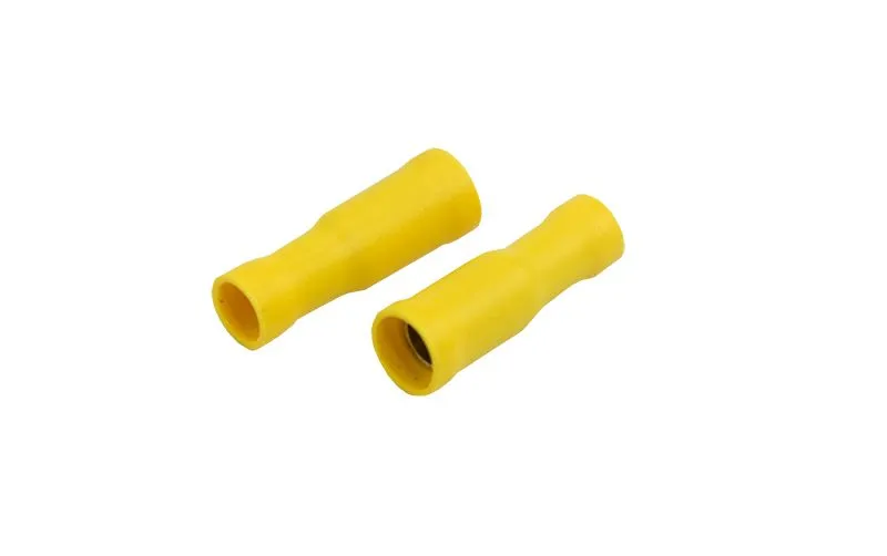 Разъем штекерный изолированный гнездо 5 мм 4-6 мм² (РШи-м 6.0-5/РШИм 5,5-6-4) желтый REXANT