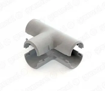 Тройник разъемный для труб D32мм (10/80шт)