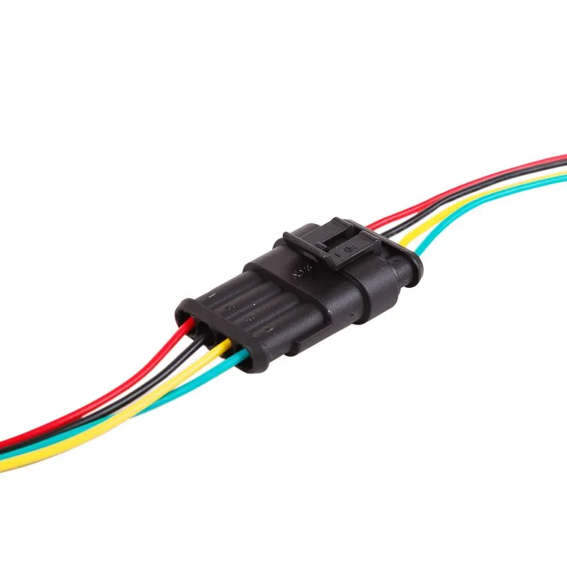 DJ7041-1.5-21 автомобильный разъем гнездо с проводом 20см (4-х контактный) - Фото 2