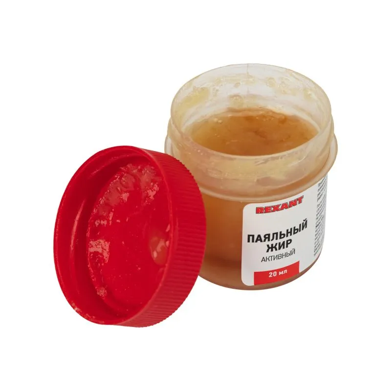 Флюс для пайки, паяльный жир АКТИВНЫЙ, 20мл, банка REXANT - Фото 3