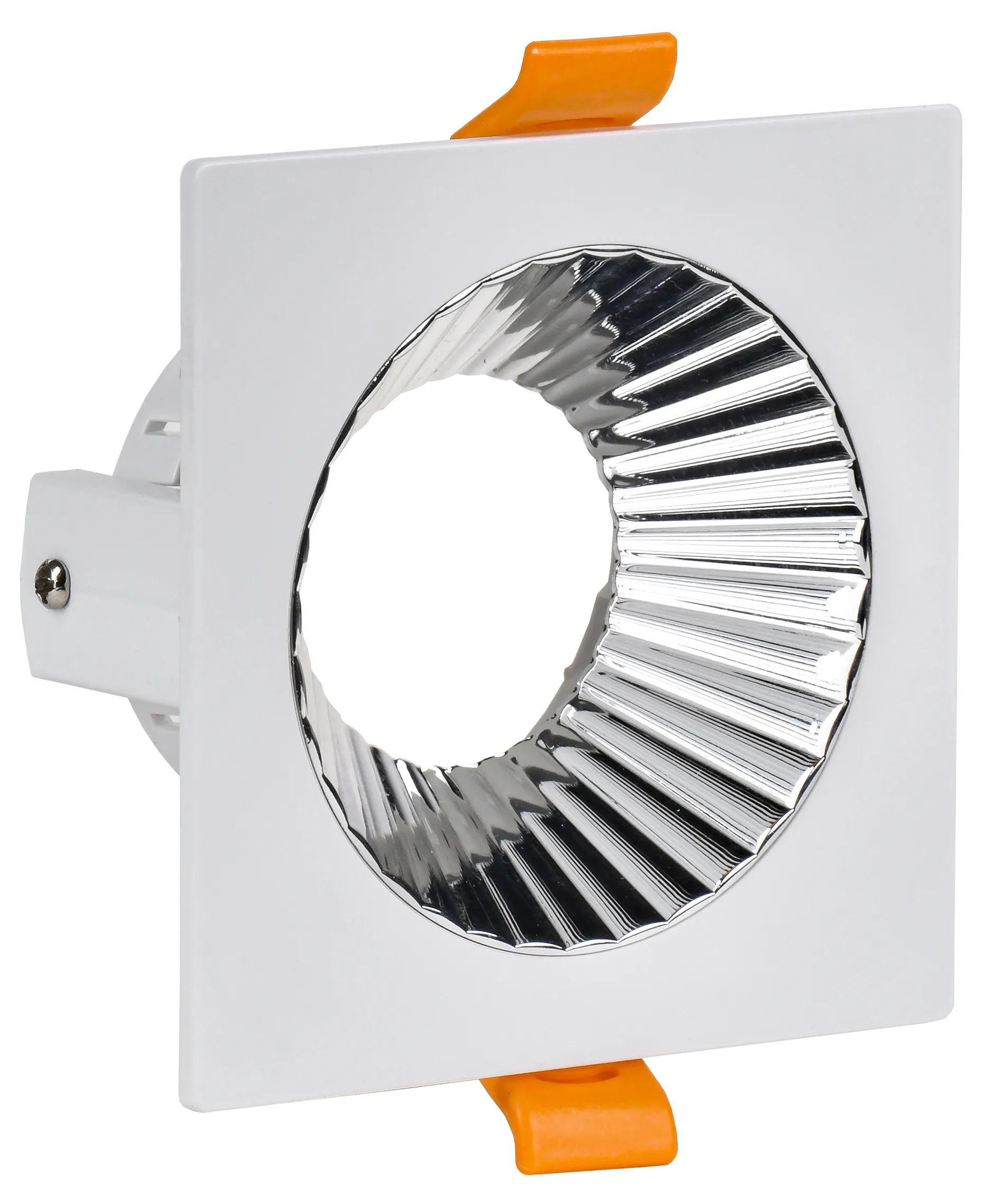 LIGHTING Светильник 4109 встраиваемый поворотный под лампу GU10 белый/хром пластик IEK