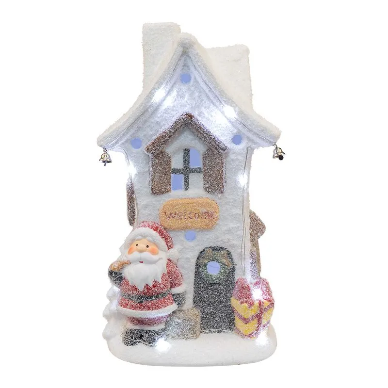 Керамическая фигурка Белый домик 15,7х11,7х28,4 см - Фото 4