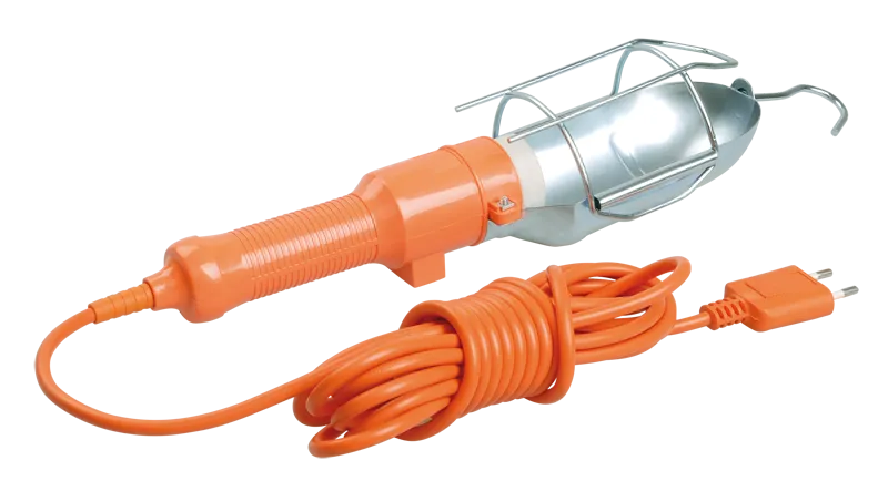 Светильник переносной УП-1Р плоская вилка (с выключателем) 2Р/5м 2х0,75 IEK WSP20-05-K09