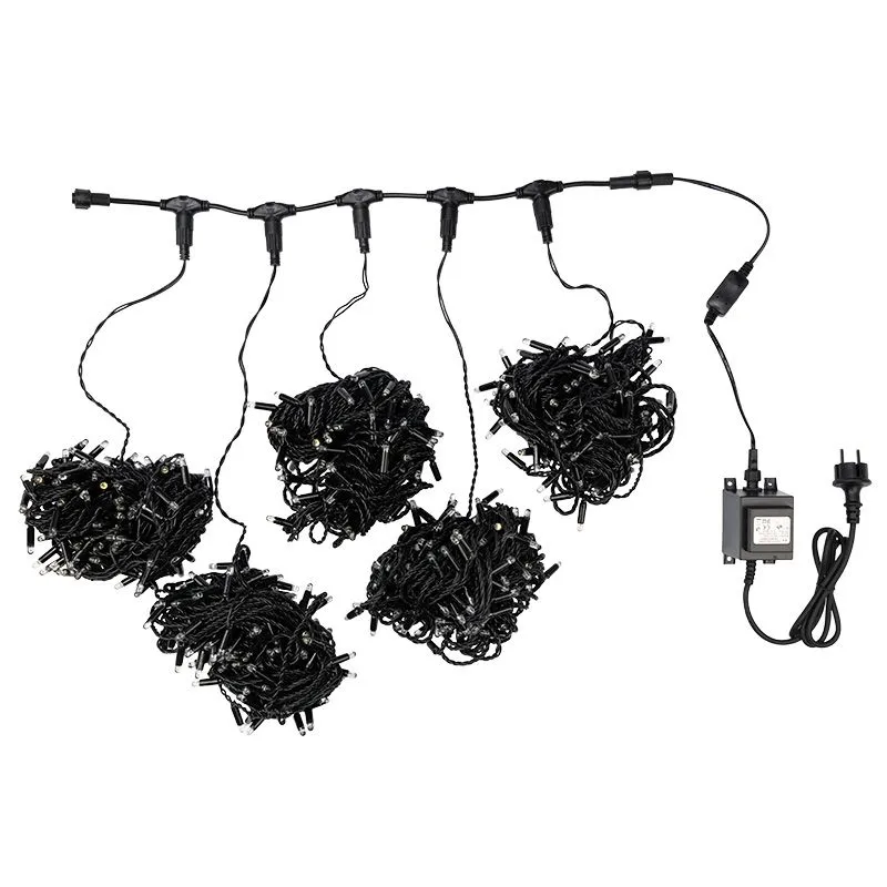 Гирлянда "LED ClipLight" 24V, 5 нитей по 20 метров, цвет диодов Красный, Flashing (Белый) - Фото 4