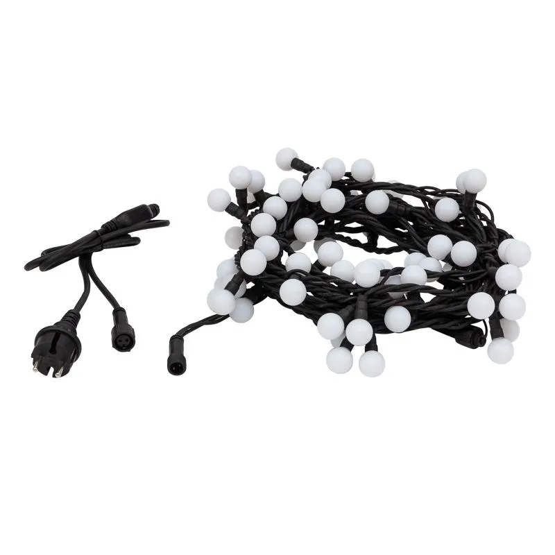 Гирлянда светодиодная Мультишарики Ø17,5мм 10м 80 LED RGB черный каучук IP67 быстрая смена цвета 230В NEON-NIGHT - Фото 4