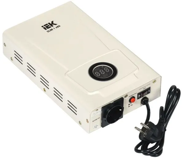 Стабилизатор напряжения настенный SLIM 1кВА IEK IVS22-1-001-09