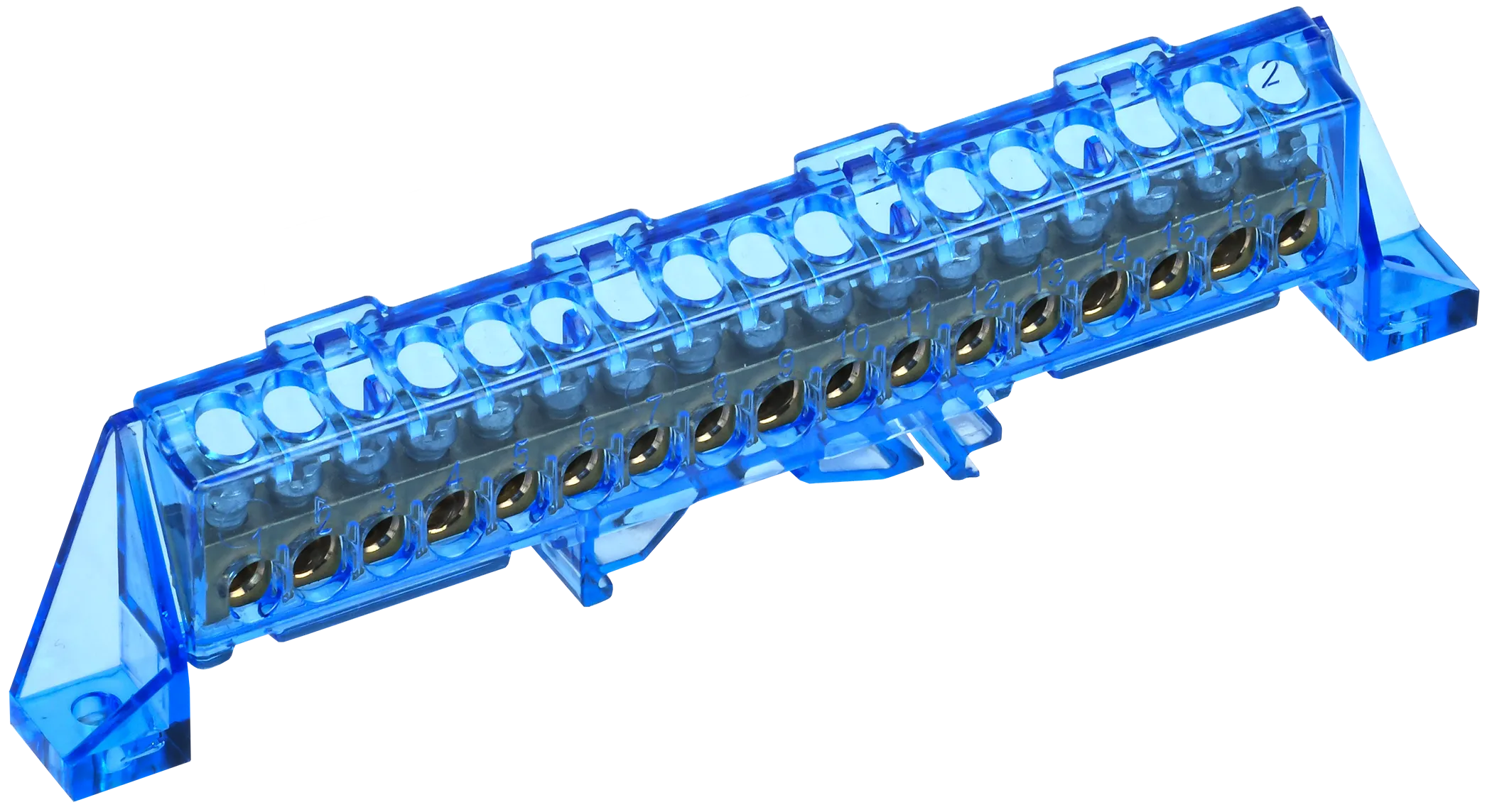 TEKFOR Шина N "ноль" в комбинированном DIN-изоляторе "Стойка" 6х9-17-С IEK