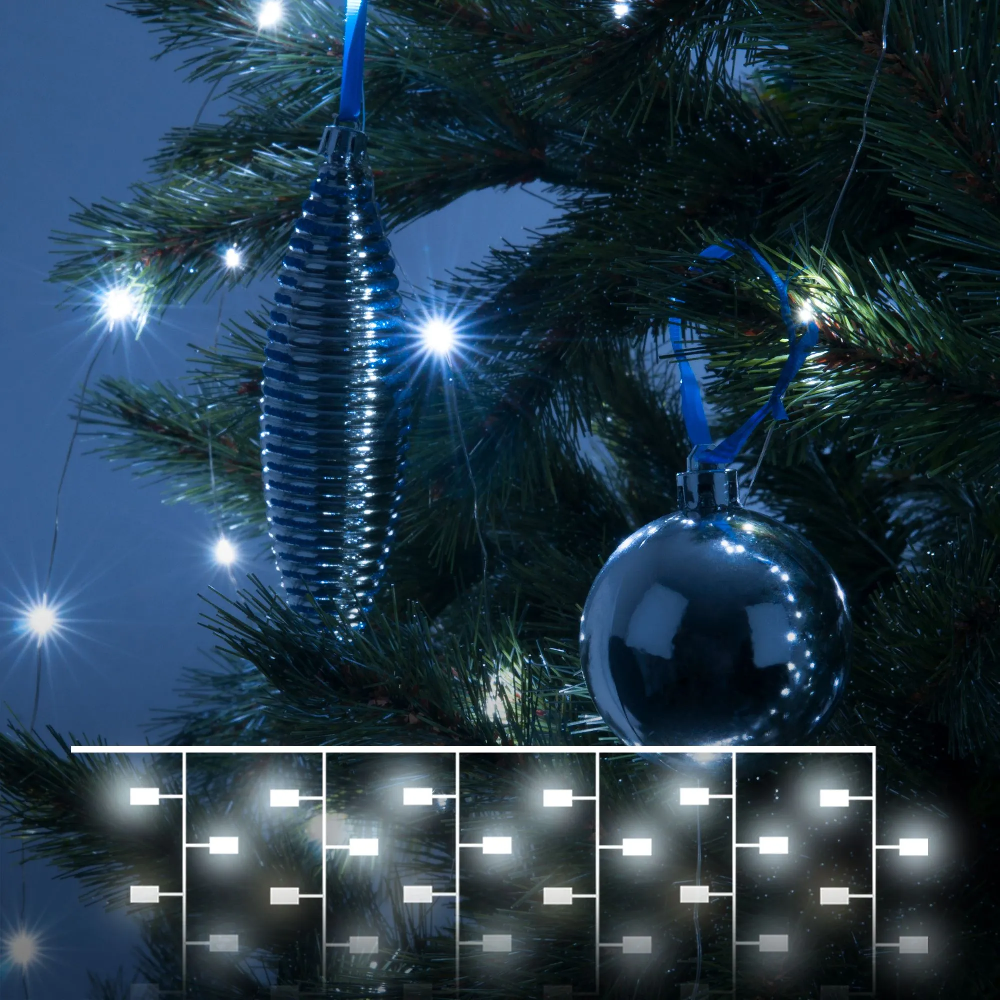 Гирлянда занавес "Роса" белый 2*3м IP20 200-004 Elektrostandard Eurosvet