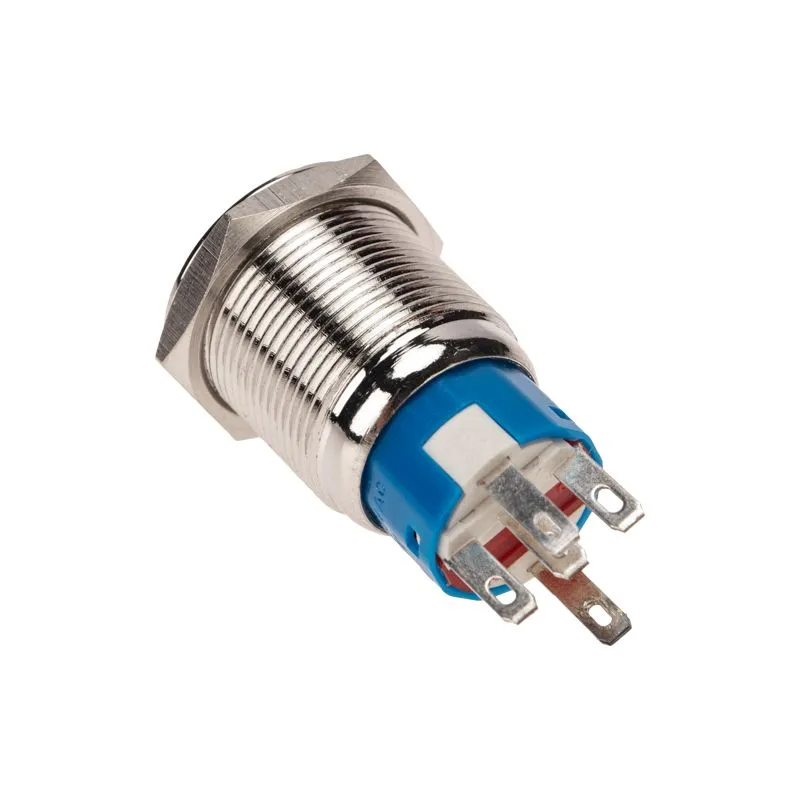 Кнопка антивандальная Ø19 12В(LED) Фикс (5с) OFF-ON/ON-OFF подсв/красная REXANT - Фото 3