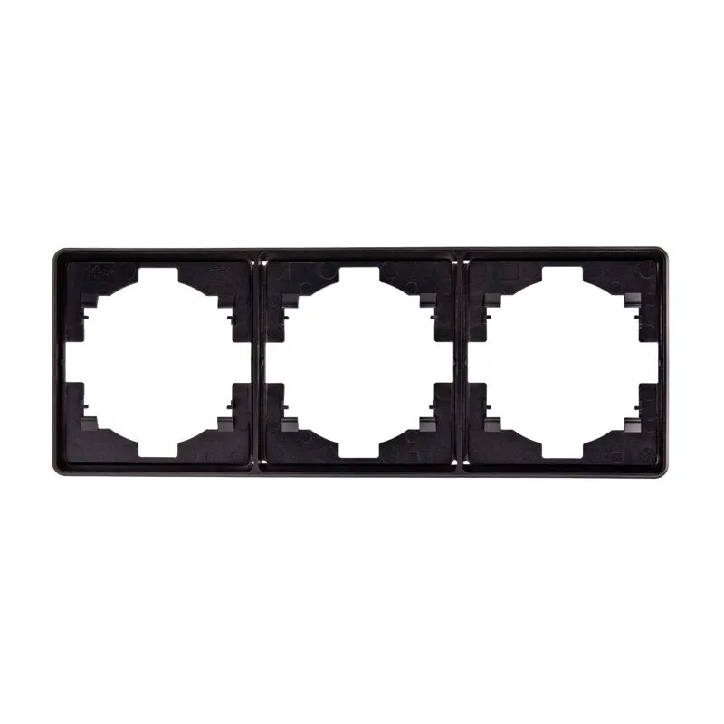 Рамка ROUND 3-постовая оникс KRANZ