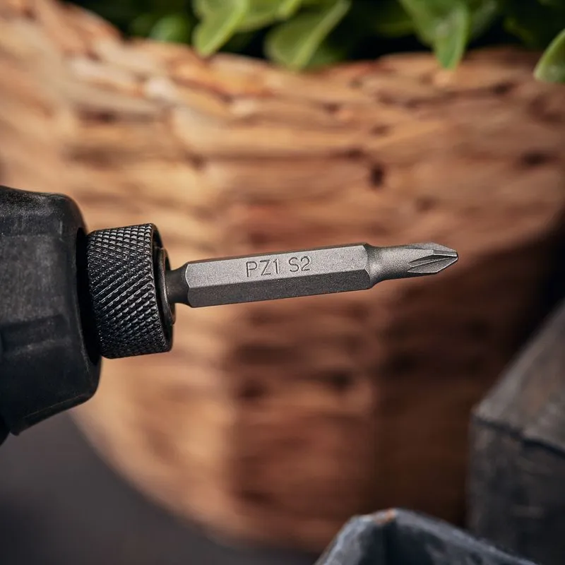 Бита PZ 1x50 мм для шуруповерта сталь S2 5 шт. (лента) Kranz - Фото 2