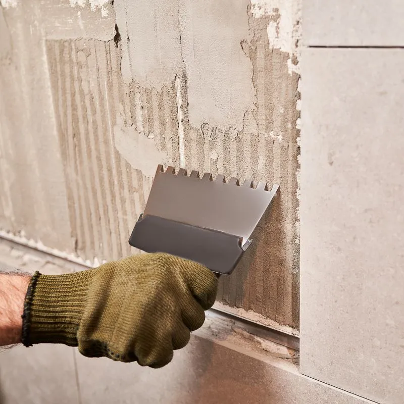 Шпатель фасадный REXANT 150 мм зуб 8х8 нержавеющая сталь, пластмассовая ручка - Фото 3